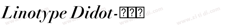 Linotype Didot字体转换